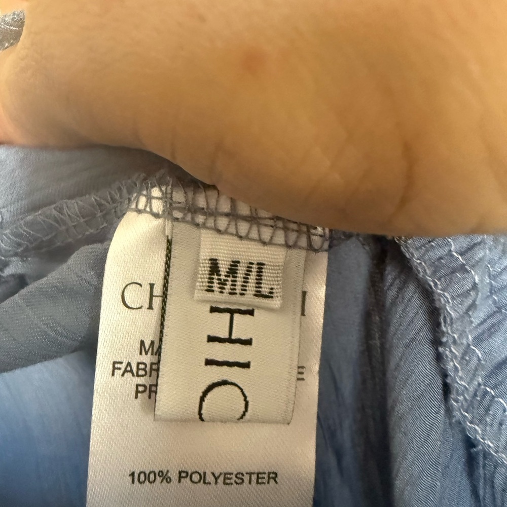 CHICWISH SUNNY DAYS WIDE-LEG PANTS IN NAVY M/L - Picture 11 of 16